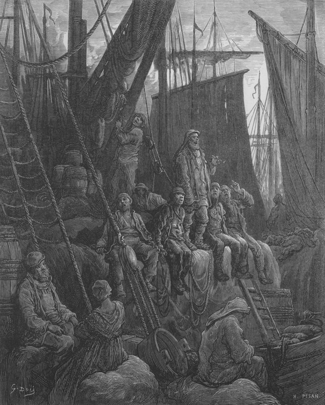 A Bord  by Gustave after Dore