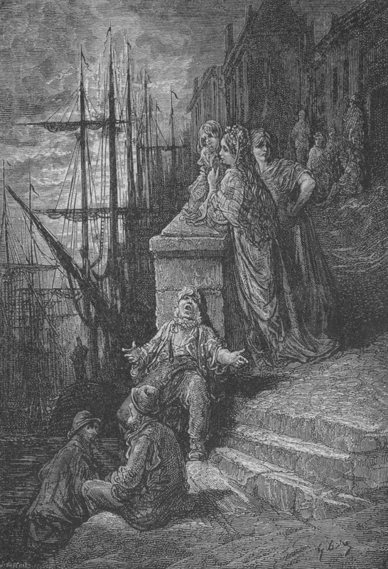 Famille De Marins  by Gustave after Dore