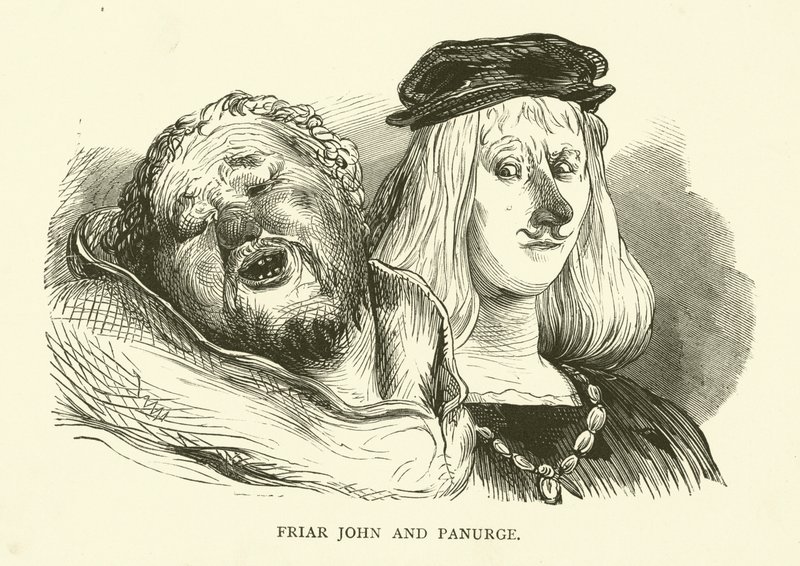 Illustration for the works of Rabelais  by Gustave after Dore