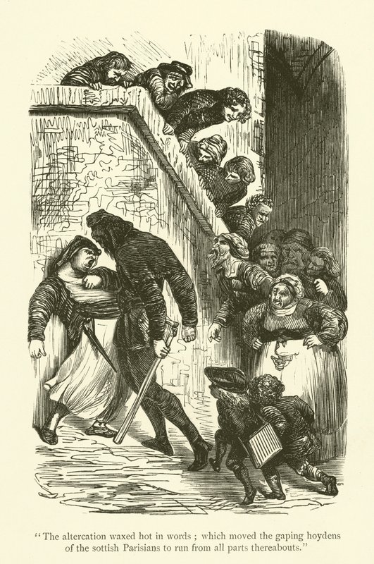 Illustration for the works of Rabelais  by Gustave after Dore