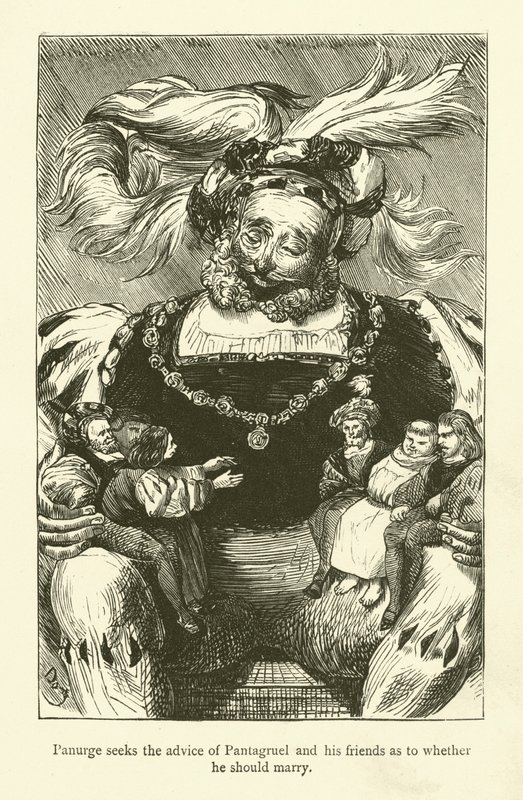Illustration for the works of Rabelais  by Gustave after Dore