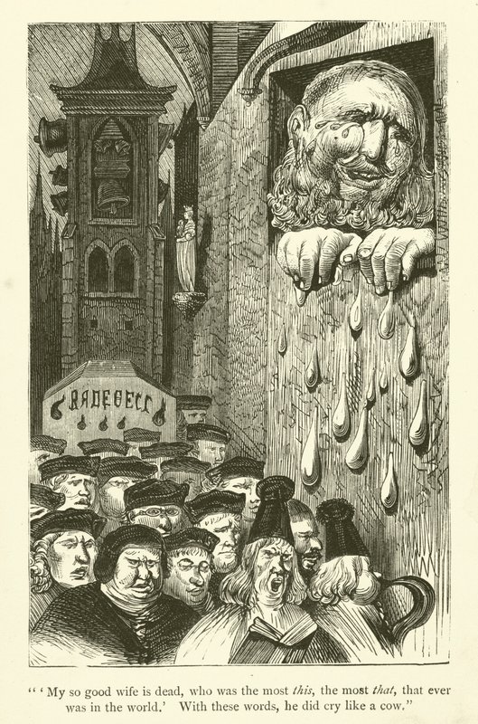 Illustration for the works of Rabelais  by Gustave after Dore