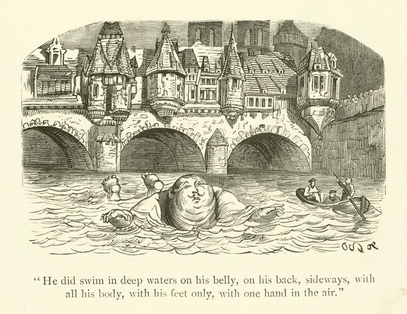 Illustration for the works of Rabelais  by Gustave after Dore