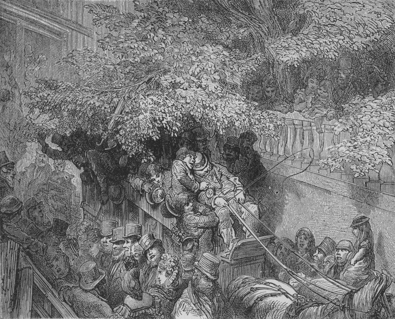 John Bull Apres Boire!  by Gustave after Dore