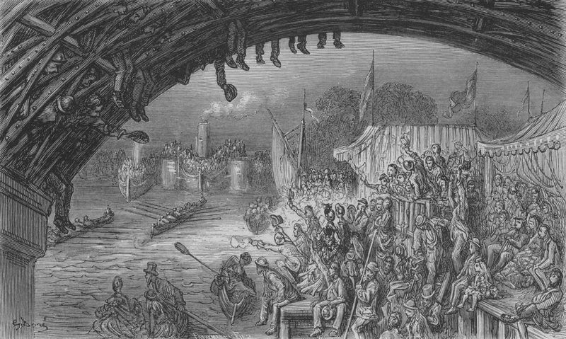 LArrivee  by Gustave after Dore