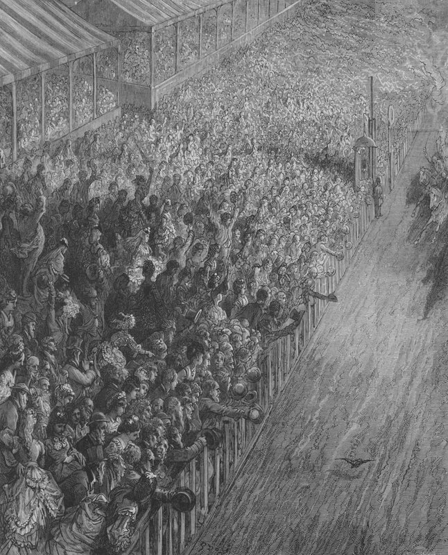La Derby, La Fin De La Course  by Gustave after Dore
