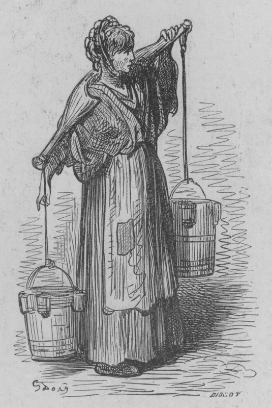 La Laitiere  by Gustave after Dore