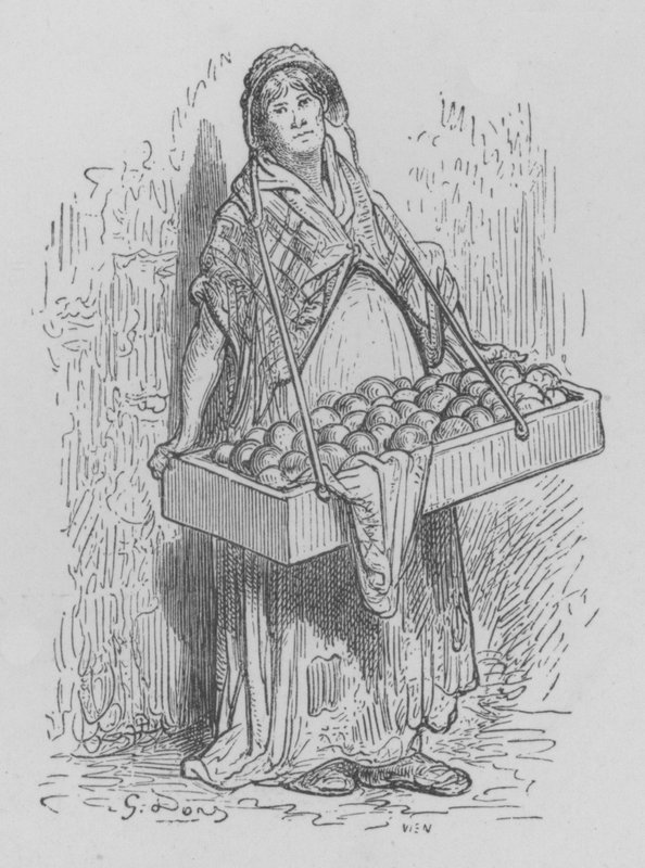 La Marchande DOranges  by Gustave after Dore