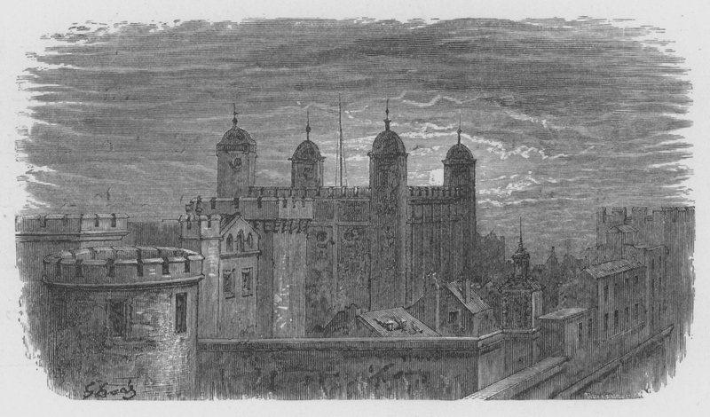 La Tour De Londres  by Gustave after Dore