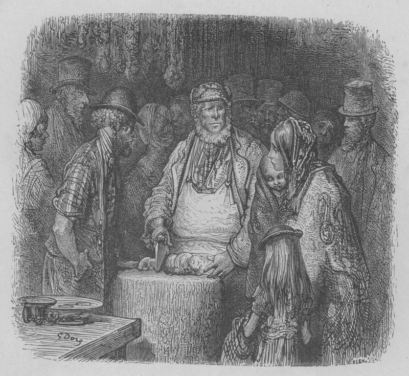 Le Boucher Dans LExercice De Ses Fonctions  by Gustave after Dore