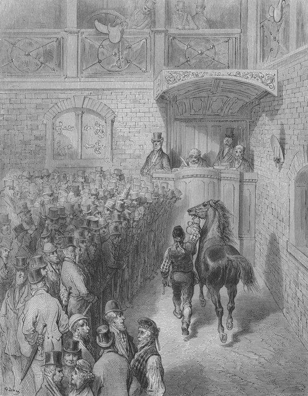 Le Tattersall  by Gustave after Dore