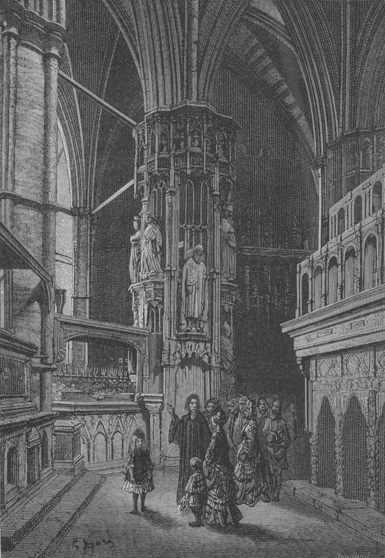 Les Tombeaux A Westminster  by Gustave after Dore