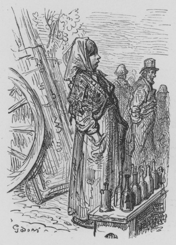 Marchande De Boissons  by Gustave after Dore