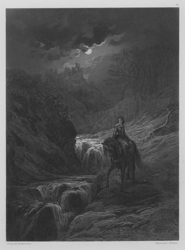 The Moonlight Ride  by Gustave after Dore