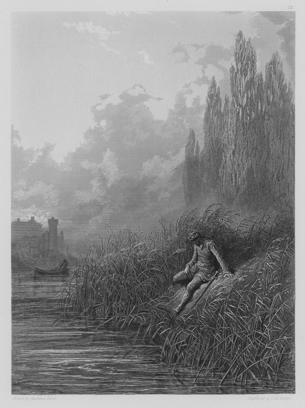 The Remorse of Lancelot  by Gustave after Dore