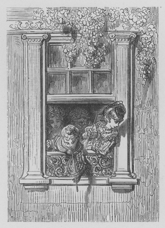 Une Fenetre Sur La Route DEpsom  by Gustave after Dore