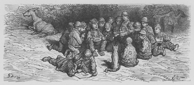 Í Derby, The Crowd by Gustave after Dore