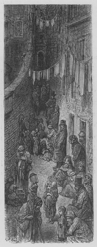 bir meyhane by Gustave after Dore