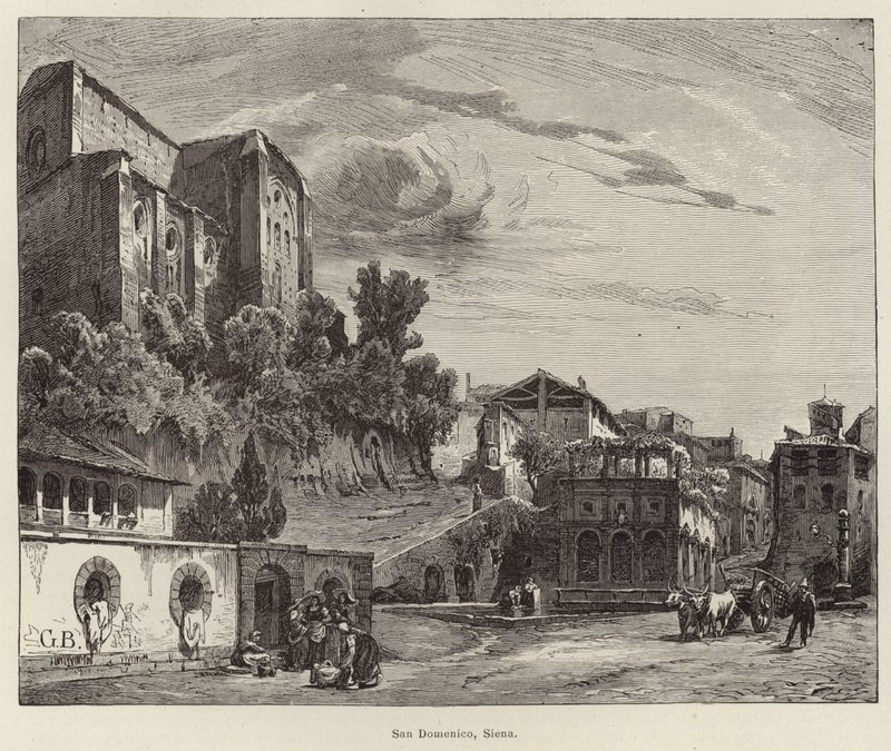 San Domenico Bazilikası, Siena by Gustave Bauernfeind
