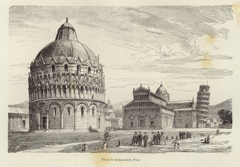 Cathedral Square, Pisa  by Gustave Bauernfeind