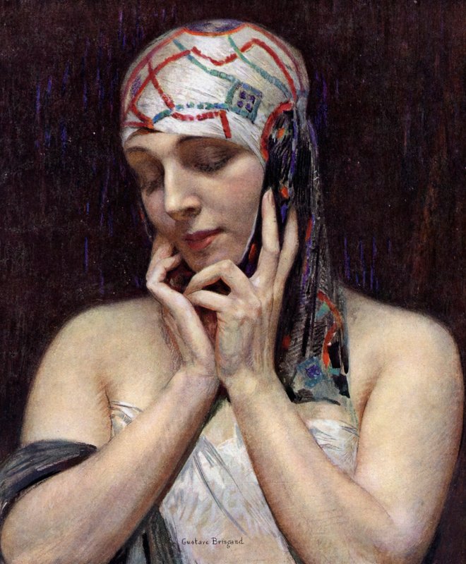 Meditasyon (renkli taş) by Gustave Brisgand