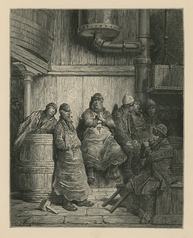 Barclay Perkins Bira Fabrikası İşçileri by Gustave Dore