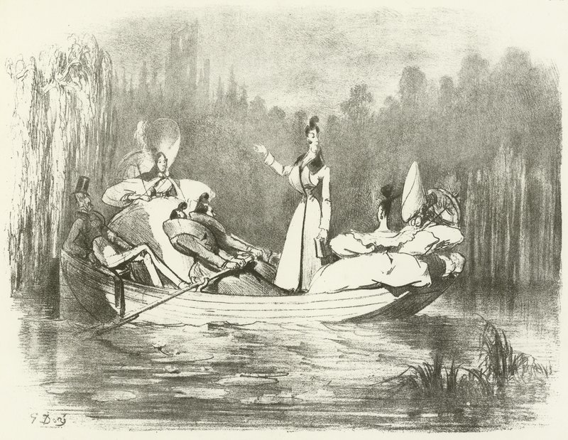 Dandyizm Kırsallaştırma (gravür) by Gustave Dore