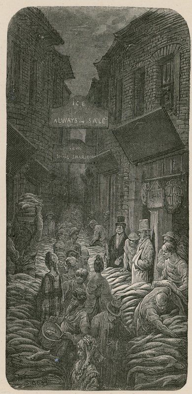 Karanlık At Yolu, Billingsgate by Gustave Dore