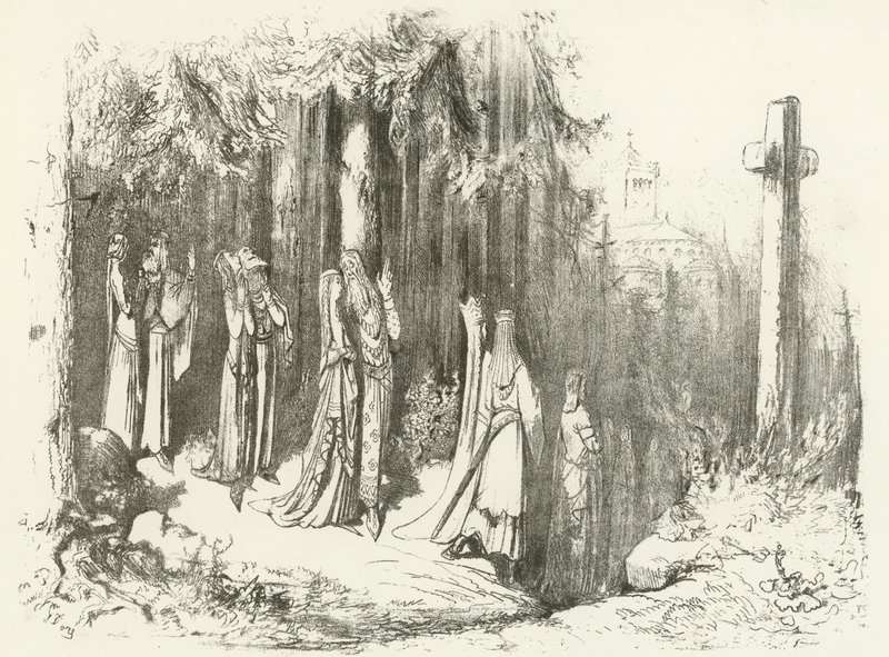 5. ve 6. Yüzyıllarda Adanmışlık - Oruç ve Namaz (gravür) by Gustave Dore