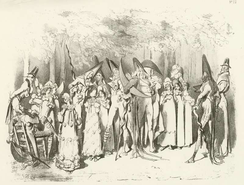 Dizin 1798 Altında Moda. Incroyables (gravür) by Gustave Dore