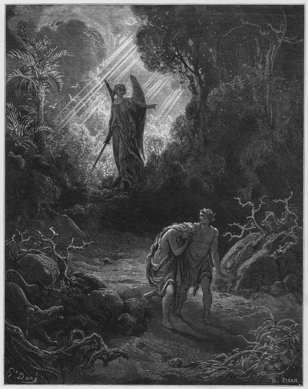 Gustave Dore İncil: Adem ve Havva Aden'den kovuldu by Gustave Dore