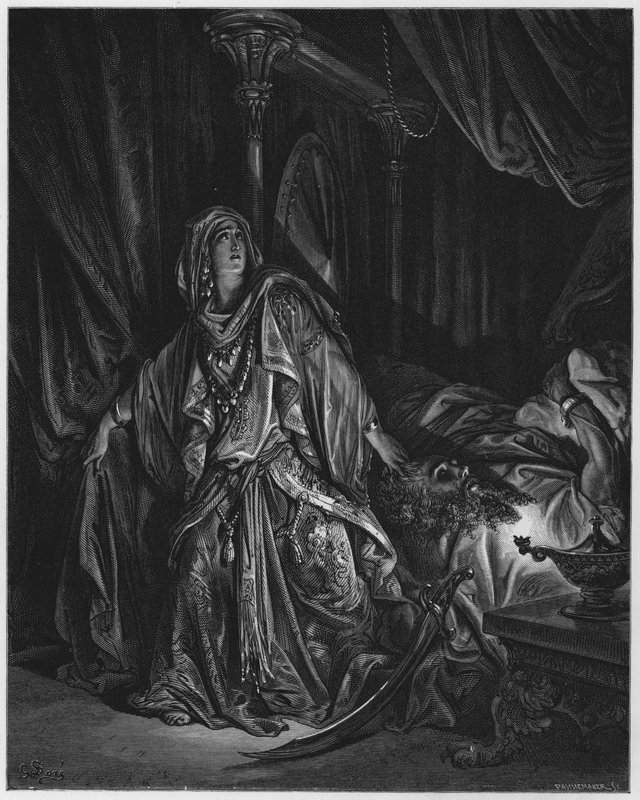 Gustave Dore İncil: Kralın huzurunda Ester by Gustave Dore