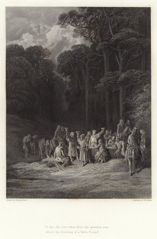 Alfred Tennyson tarafından Vivien için illüstrasyon by Gustave Dore