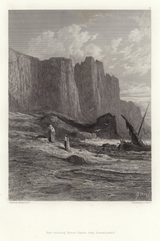 Alfred Tennyson tarafından Vivien için illüstrasyon by Gustave Dore