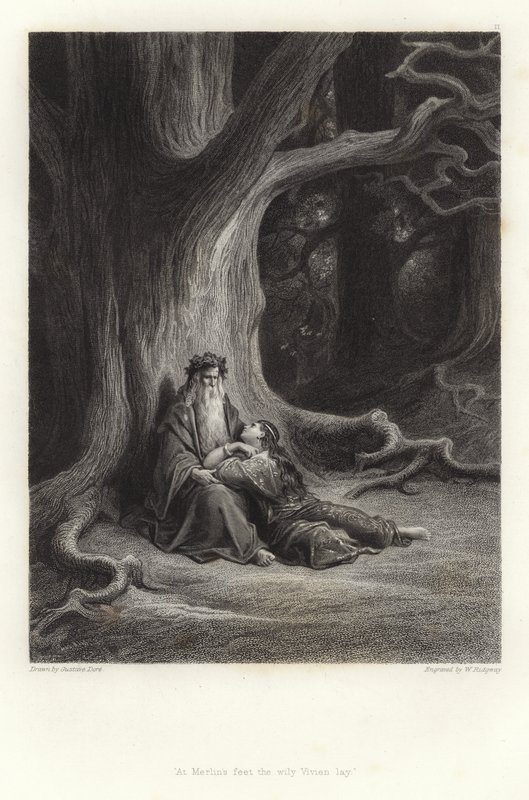 Alfred Tennyson tarafından Vivien için illüstrasyon by Gustave Dore