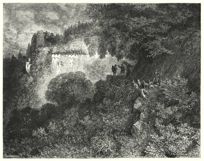 Uyuyan güzel; Uyuyan Güzel (gravür) by Gustave Dore