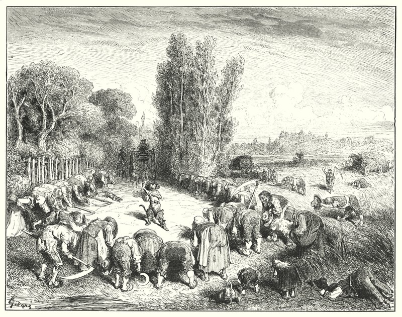 Usta Kedi veya Önyükleme Kedisi; Çizmeli Kedi (gravür) by Gustave Dore