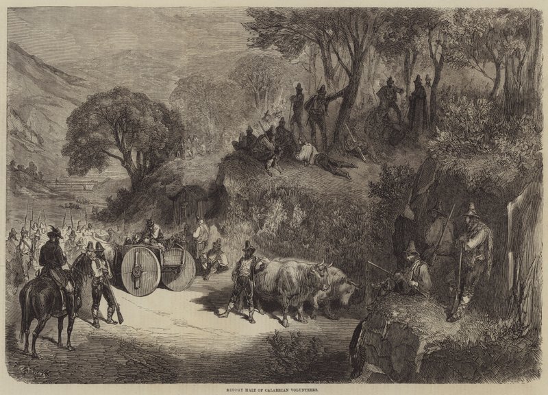 Calabria Gönüllülerinin Öğle Durması by Gustave Dore