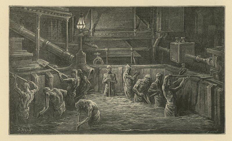 Maltın karıştırılması (gravür) by Gustave Dore
