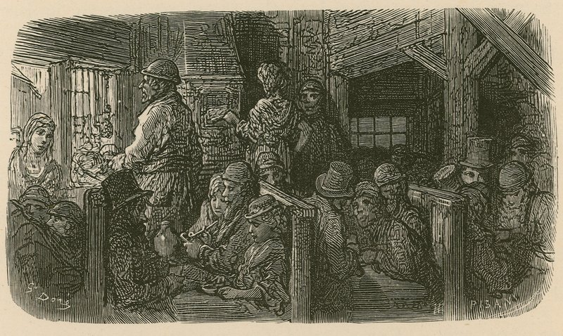 Petticoat Lane kahve dükkanı by Gustave Dore