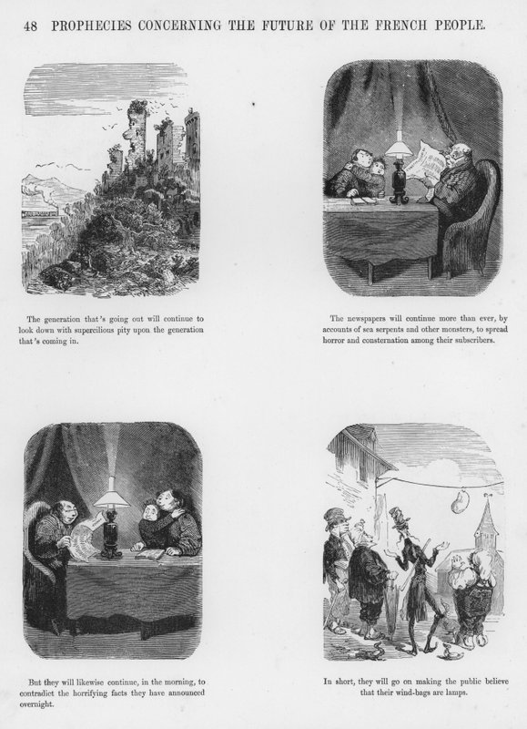Gustave Dore tarafından Esprili ve Grotesk Eskizler (gravür) by Gustave Dore