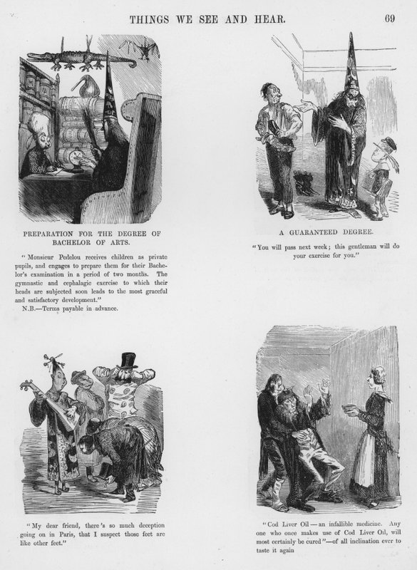 Gustave Dore tarafından Esprili ve Grotesk Eskizler (gravür) by Gustave Dore