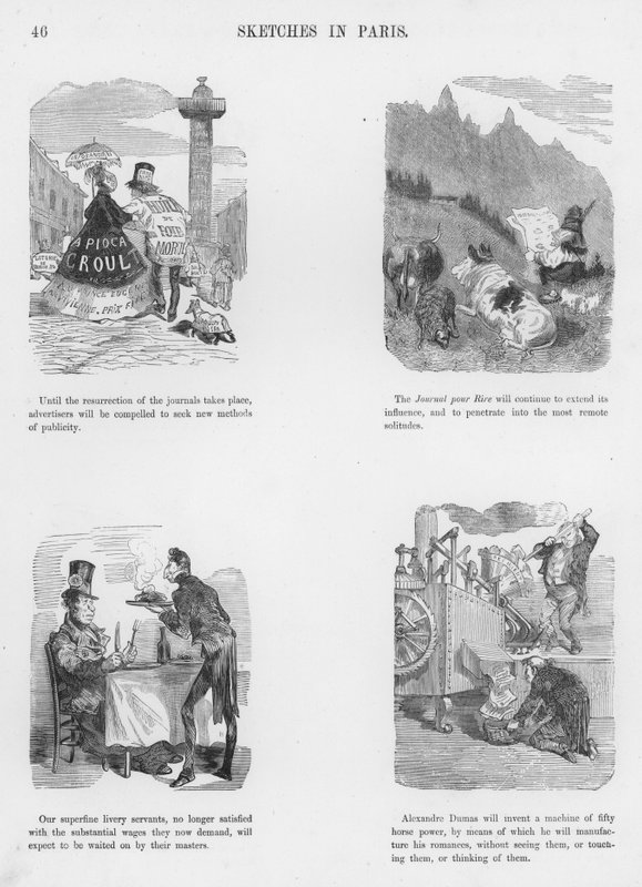 Gustave Dore tarafından Esprili ve Grotesk Eskizler (gravür) by Gustave Dore
