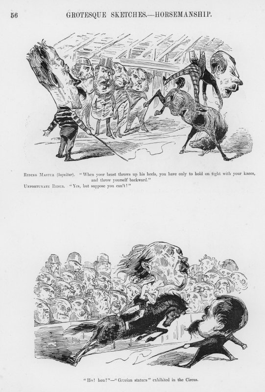 Gustave Dore tarafından Esprili ve Grotesk Eskizler (gravür) by Gustave Dore