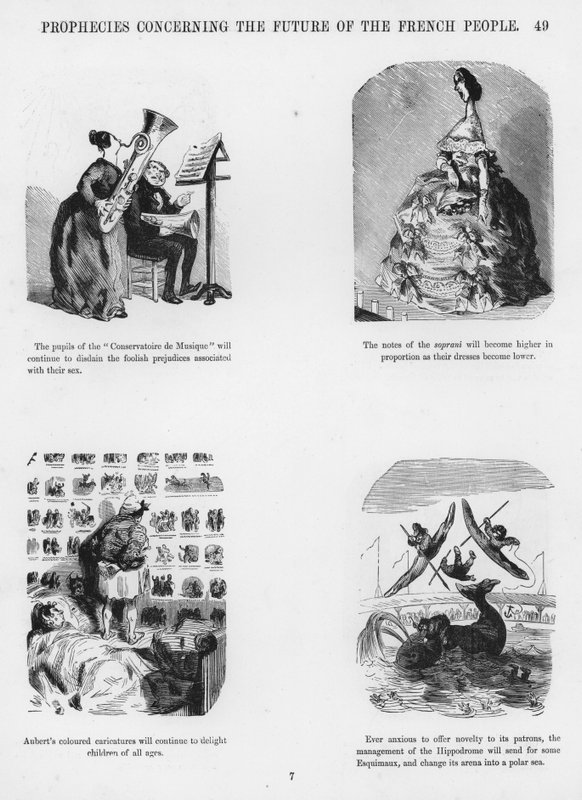 Gustave Dore tarafından Esprili ve Grotesk Eskizler (gravür) by Gustave Dore