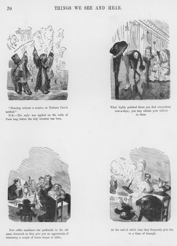 Gustave Dore tarafından Esprili ve Grotesk Eskizler (gravür) by Gustave Dore