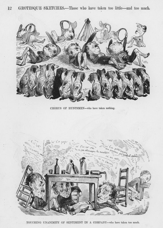 Gustave Dore tarafından Esprili ve Grotesk Eskizler (gravür) by Gustave Dore