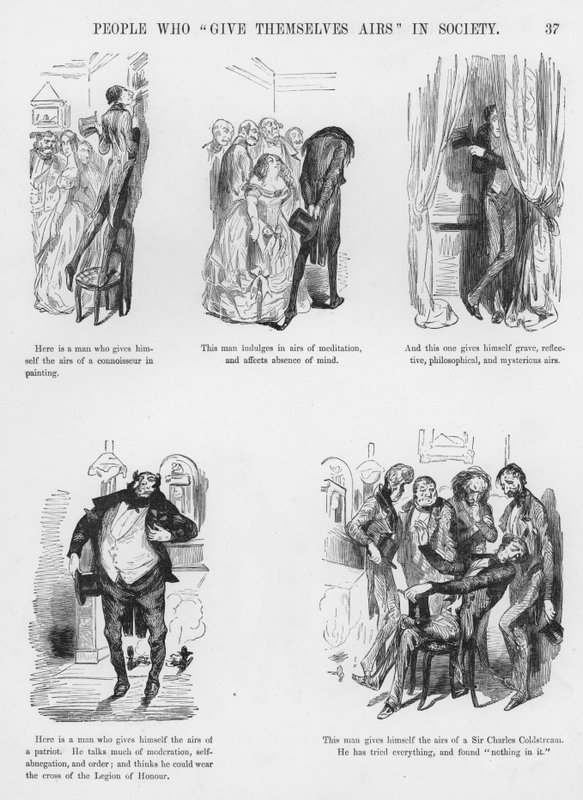 Gustave Dore tarafından Esprili ve Grotesk Eskizler (gravür) by Gustave Dore