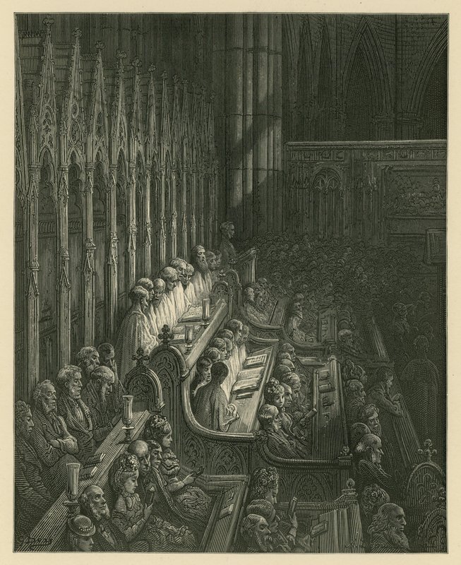 Westminster Abbey Korosu by Gustave Dore