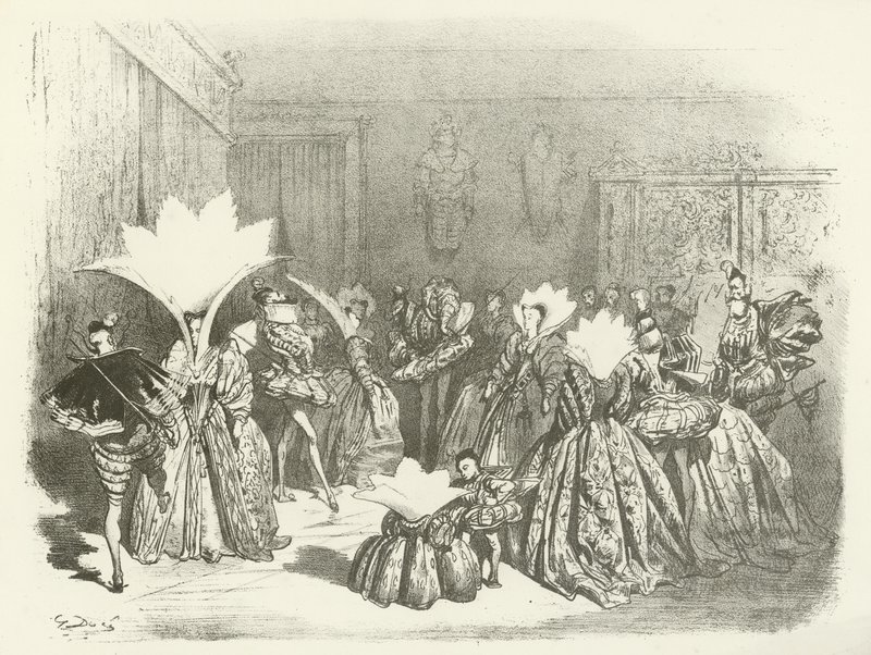 Henry III Saltanatında Jig-A Ball (gravür) by Gustave Dore